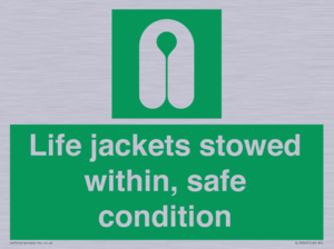 Life jackets stowed within